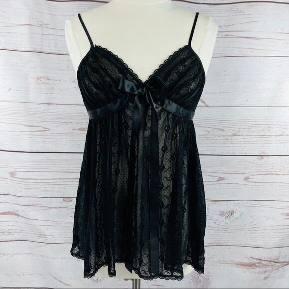 Seductive Wear by Cinema Exoile black lace negligee teddy sheer - Picture 1 of 14